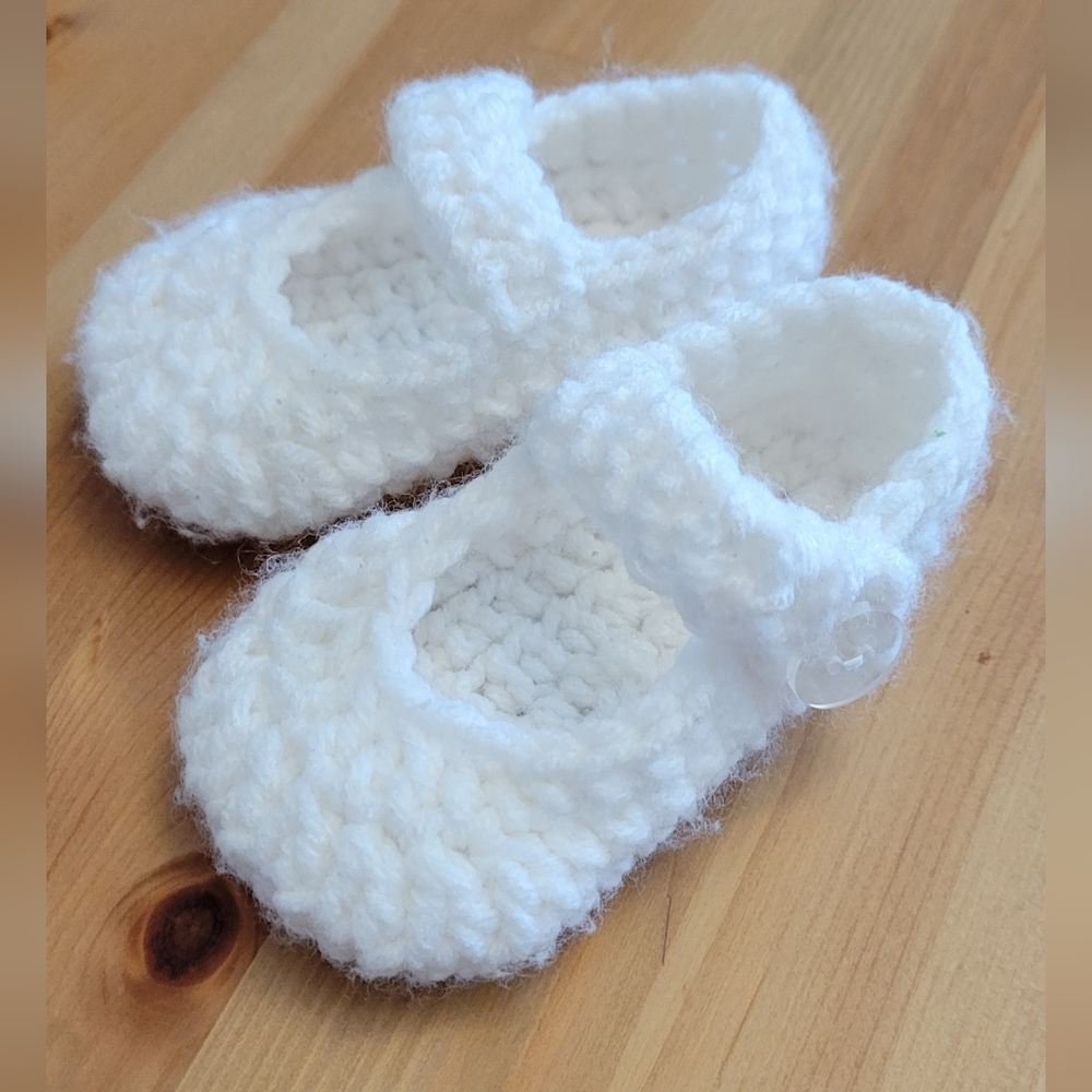 Crochet Maryjane Baby Slippers